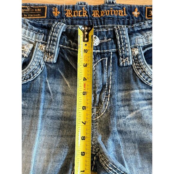 "Rock Revival" (Loic-Slim Boot) Jeans. Men's Size: W31x26 - Picture 6 of 10